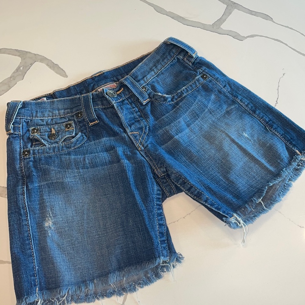 True Religion Denim Shorts Sz 24